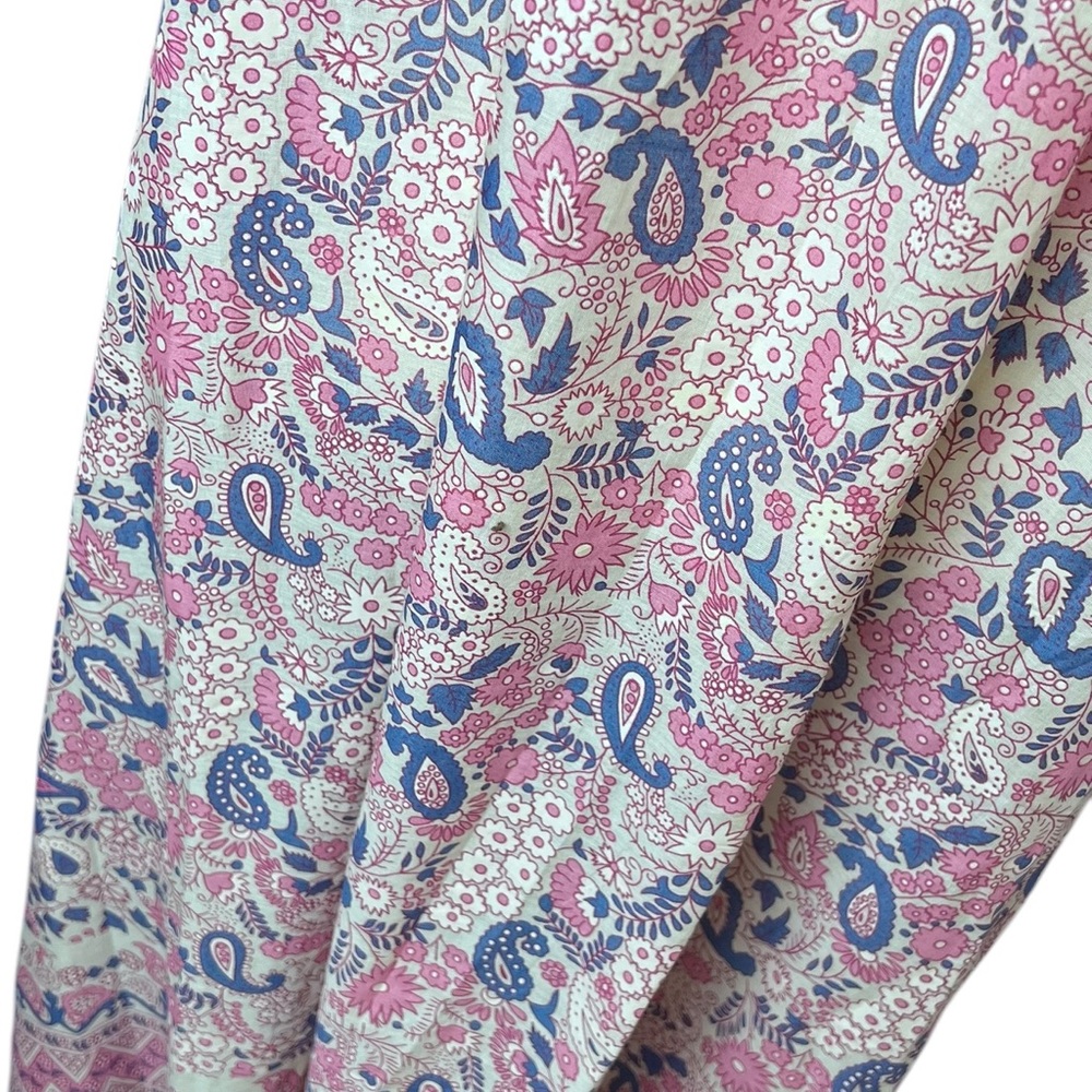 NWT Antik Batik Helene Cotton Long Sundress Light Pink Floral Print Size XS - Picture 6 of 15
